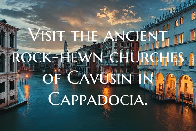 Visit the ancient rock-hewn churches of Cavusin in...